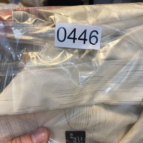 Tori Richard Shirt Mens Large Cream Red Race Car 30 Button Up Hawaiian Viscose - Picture 11 of 11